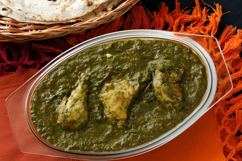 chicken and saag curry